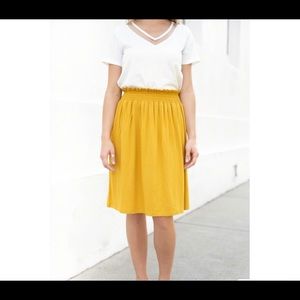 Mustard Color Skirt